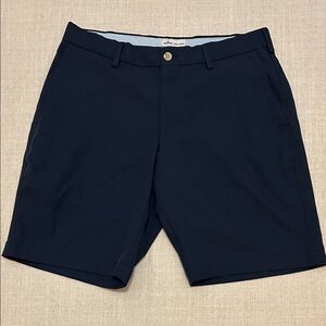 Peter Millar Shorts Men’s 30 Dark Blue Flat Front Performance Golf Casual